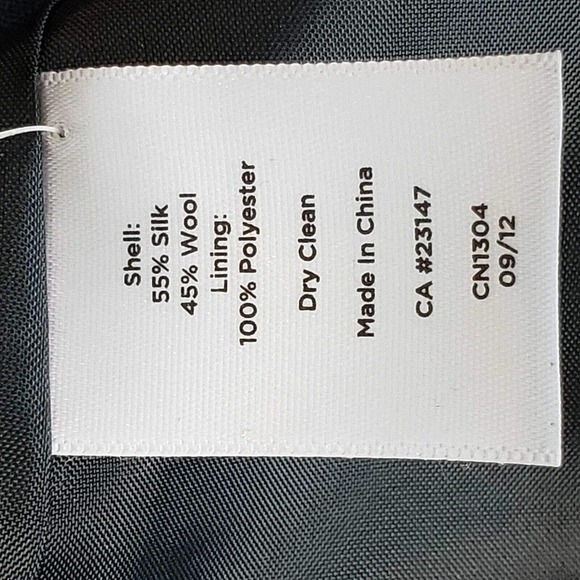 Talbots Blazer Women's Plus Size 14W Black Silk Pockets Jacket 3-Button - Picture 6 of 8